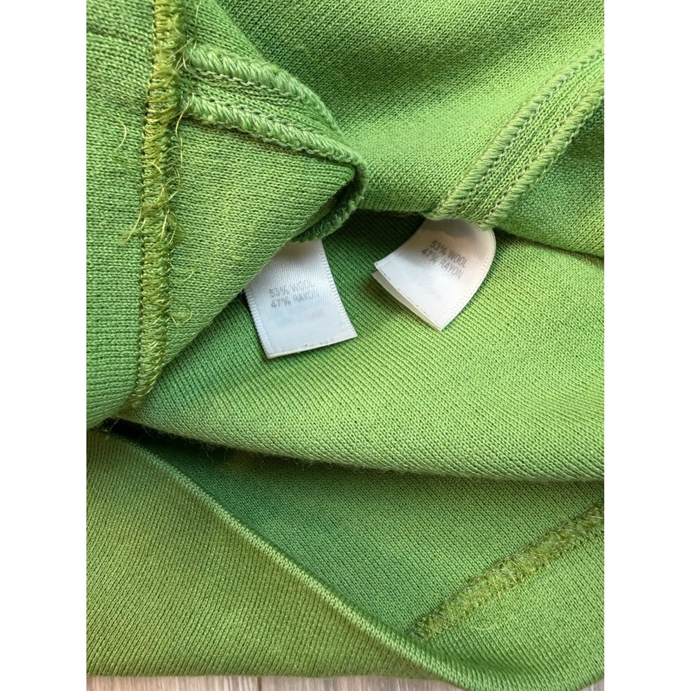 St.‎ John Collection Green Knit Jacket & Tank Set Size 16 XL Wool Blend Santana - Picture 4 of 8